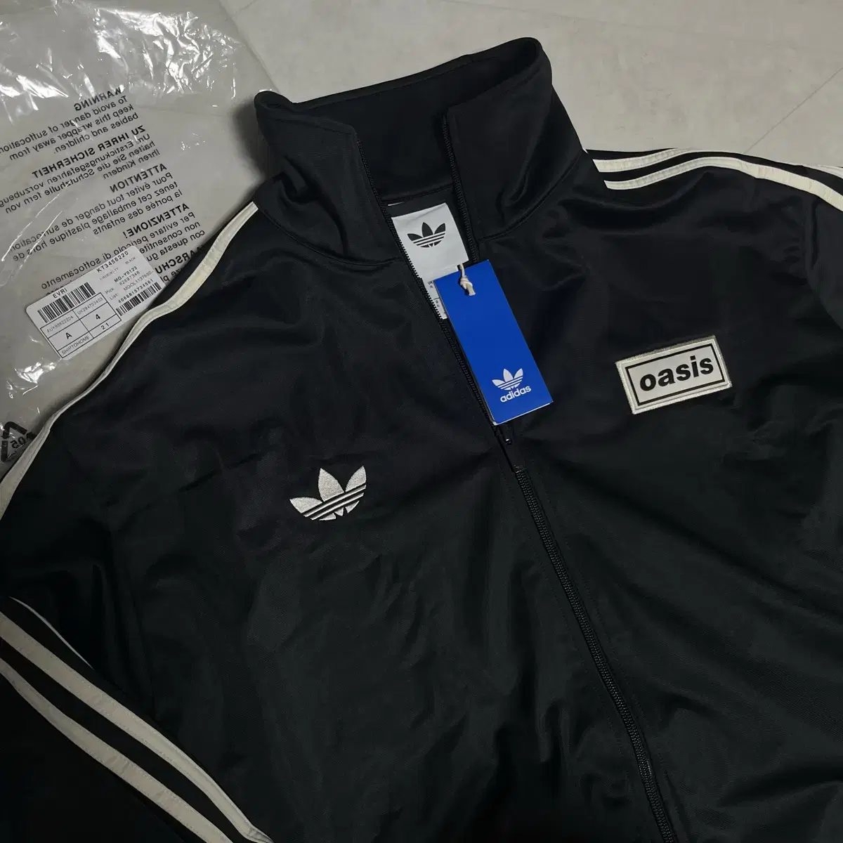 ADIDAS oasis ツアー ファイヤーバード トラックトップ 黒 XS adidas Originals × Oasis ツアー ファイヤーバード トラック